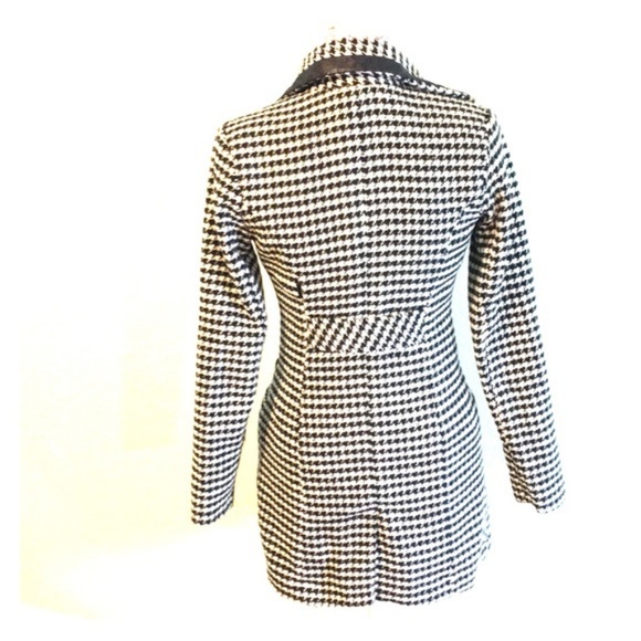 BCX Double Breasted Houndstooth Peacoat - Picture 5 of 6